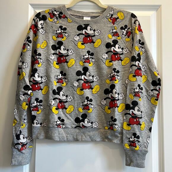 Disney Mickey Mouse Crewneck Pullover Sweatshirt, Size Small - Picture 2 of 6